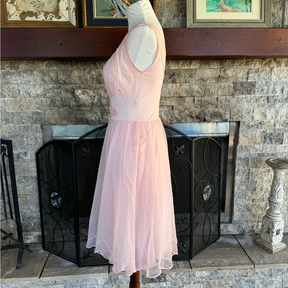 Vintage 1950s Peignor Set Chiffon Lace X Small small - Picture 14 of 15